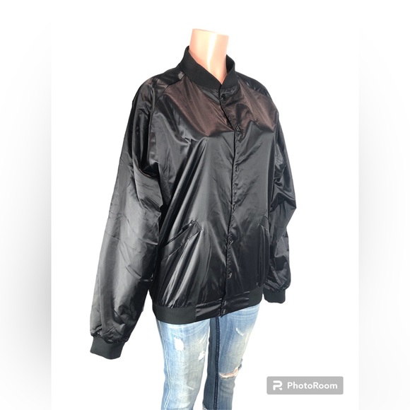 Cardinal Frat Satin Bomber Women Jacket ➖Size L - Picture 2 of 12
